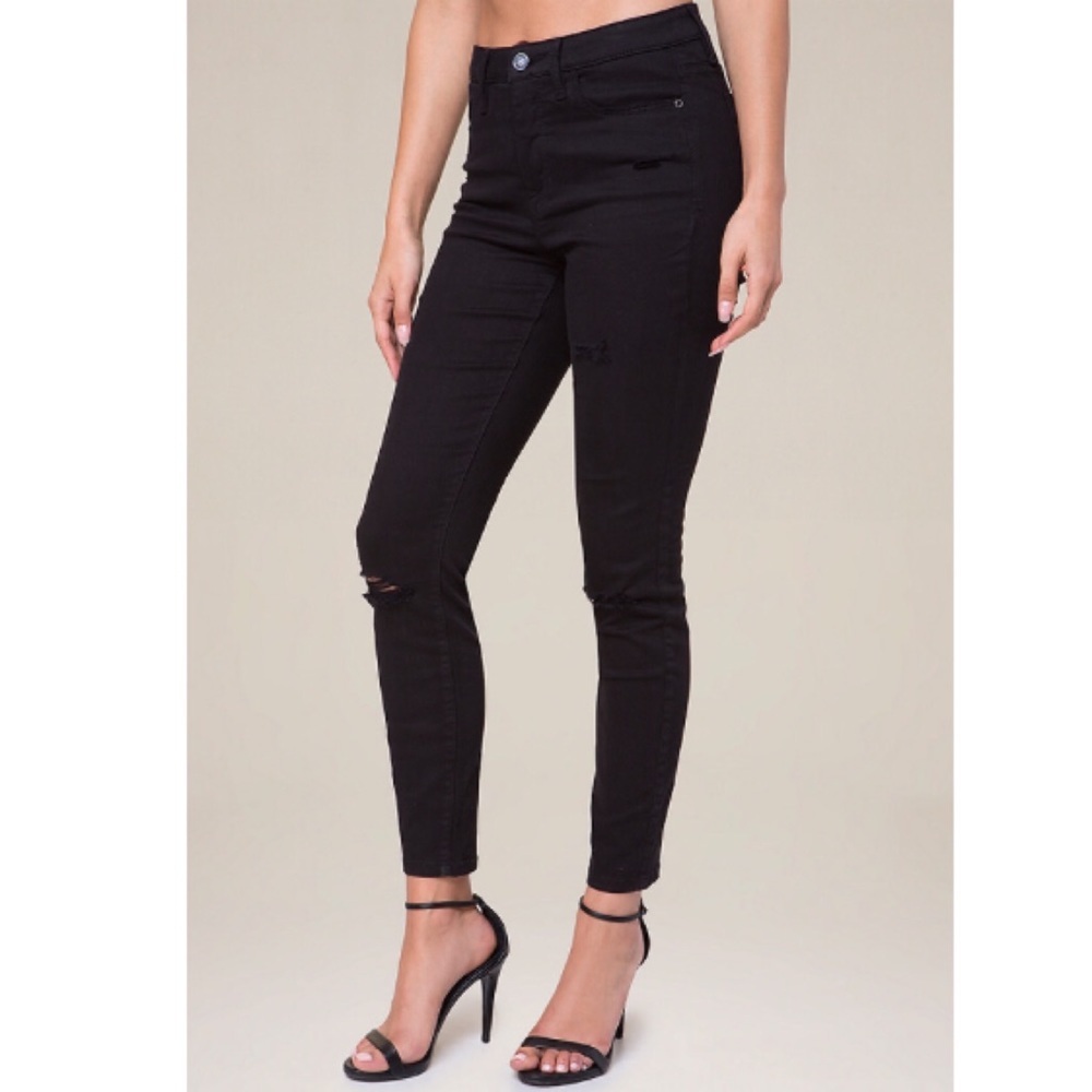 Bebe Destructed Black Hourglass